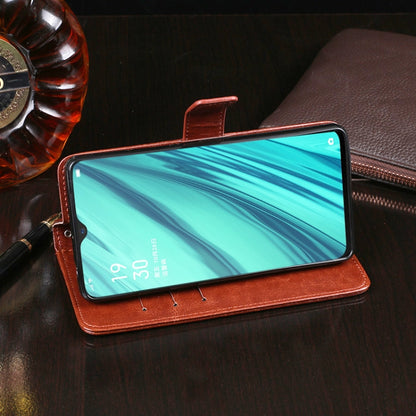 idewei Crazy Horse Texture ซองหนังพลิกแนวนอนพร้อมตัวยึดและช่องเสียบการ์ดและกระเป๋าสตางค์, For OPPO F11, For OPPO F11 Pro, For OPPO F15, For OPPO K3, For OPPO R15 Pro, For OPPO A7X