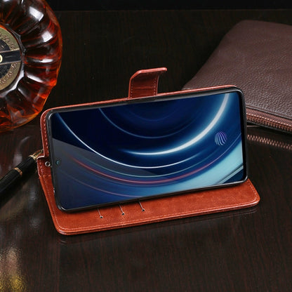 idewei Crazy Horse Texture ซองหนังพลิกแนวนอนพร้อมตัวยึดและช่องเสียบการ์ดและกระเป๋าสตางค์, For Vivo IQOO, For Vivo iQOO Pro 5G, For Vivo NEX 3 5G, For Vivo S5, For Vivo V9, For Vivo V11i