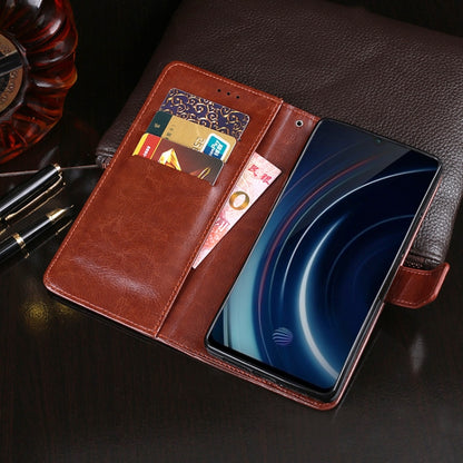 idewei Crazy Horse Texture ซองหนังพลิกแนวนอนพร้อมตัวยึดและช่องเสียบการ์ดและกระเป๋าสตางค์, For Vivo IQOO, For Vivo iQOO Pro 5G, For Vivo NEX 3 5G, For Vivo S5, For Vivo V9, For Vivo V11i