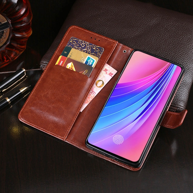 idewei Crazy Horse Texture ซองหนังพลิกแนวนอนพร้อมตัวยึดและช่องเสียบการ์ดและกระเป๋าสตางค์, For Vivo V15 Pro, For Vivo X23, For Vivo X30, For Vivo X30 Pro, For Vivo Y9s, For Vivo Y11 2019