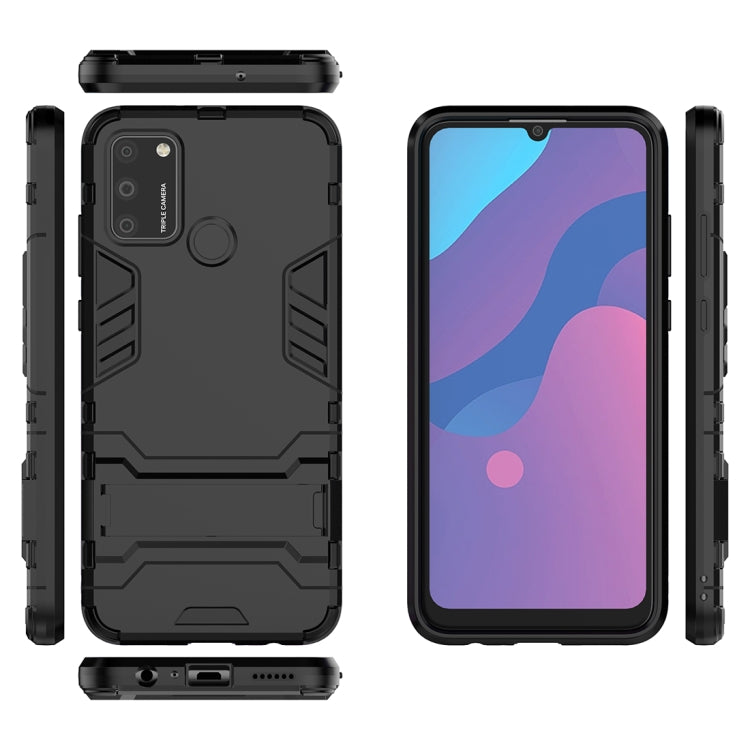 เคสป้องกันการตก PC + TPU พร้อมตัวยึดที่มองไม่เห็น, For Huawei Honor 9A, For Huawei Honor Play 4T Pro