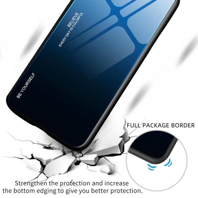สำหรับ OPPO A17 เคสโทรศัพท์กระจกสีไล่โทนสี, For OPPO A17