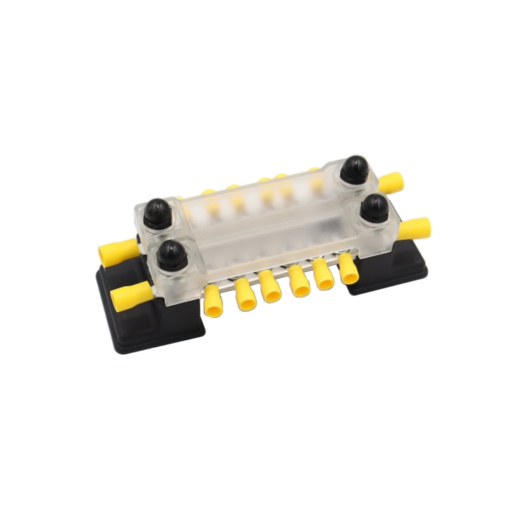CP-3052 150A 12-48V RV Yacht บัสบาร์ 6 แถวคู่พร้อมขั้วต่อ 16 ชิ้น, CP-3052
