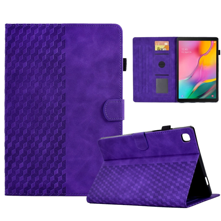สำหรับซัมซุงกาแล็กซีแท็บ A 10.1 T510 / T515 2019 Rhombus เคสแท็บเล็ตหนังนูน, For Samsung Galaxy Tab A 10.1 T510 / T515 2019