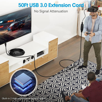 USB 3.0 สายต่อขยายข้อมูลซิงค์ข้อมูลชายกับหญิงความเร็วสูง ความยาว: 5 ม, 5m