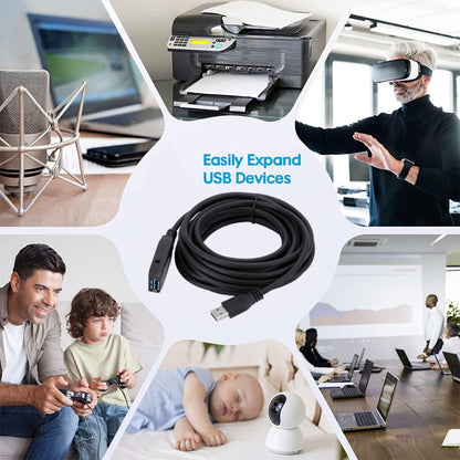 USB 3.0 สายต่อขยายข้อมูลซิงค์ข้อมูลชายกับหญิงความเร็วสูง ความยาว: 5 ม, 5m