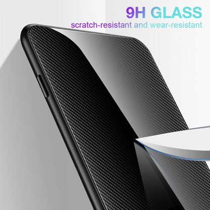 สำหรับ OPPO A17 Texture กระจกไล่ระดับสีเคสโทรศัพท์ TPU, For OPPO A17