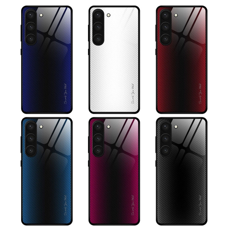 สำหรับ Samsung Galaxy S23 5G Texture กระจกไล่ระดับสีเคสโทรศัพท์ TPU, For Samsung Galaxy S23 5G