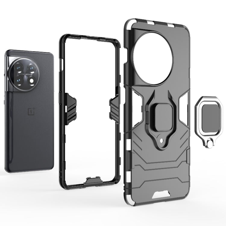สำหรับ OnePlus 11 5G ที่วางแหวนแม่เหล็ก PC + เคสโทรศัพท์ TPU, For OnePlus 11 5G