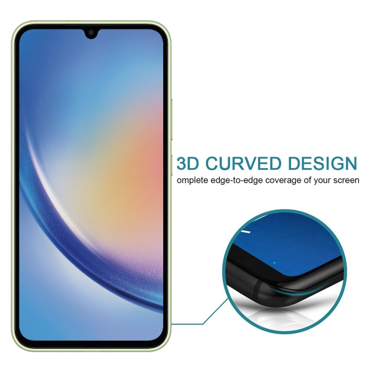 สำหรับ Samsung Galaxy A34 5G 25 ชิ้นฟิล์มกระจกนิรภัยความเป็นส่วนตัวพื้นผิวเรียบ, For Samsung Galaxy A34 5G(25pcs)