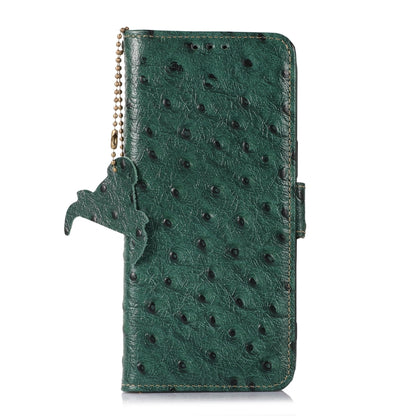 สำหรับ OnePlus Nord CE 3 Lite ลายนกกระจอกเทศหนังแท้ RFID เคสโทรศัพท์, For OnePlus Nord CE 3 Lite