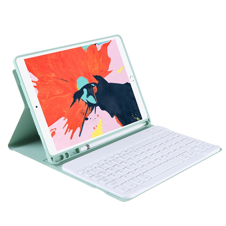 T102B สำหรับ iPad Air / Pro 10.5 นิ้ว (2019) เคสป้องกันคีย์บอร์ดบลูทูธสีลูกกวาด TPU พร้อมขาตั้งและช่องเสียบปากกา, For iPad Air 10.5 inch (2019)