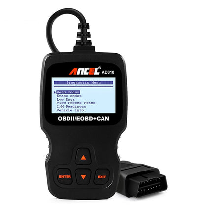 Ancel AD310 CAN OBD2 เครื่องมือวินิจฉัยความผิดพลาดของเครื่องยนต์ในรถยนต์, AD310