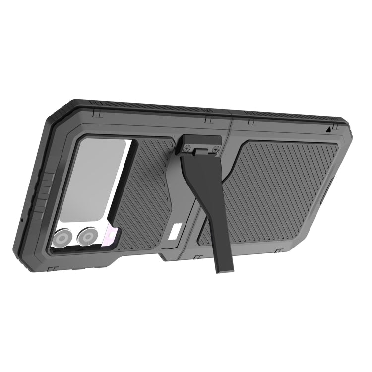 สำหรับ Samsung Galaxy Z Flip4 RedPepper 360 โลหะเต็มรูปแบบทนทานเคสโทรศัพท์กันน้ำ, For Samsung Galaxy Z Flip4