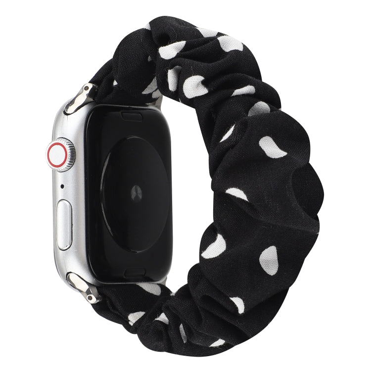 สายนาฬิกาผ้า + แหวนผมสแตนเลส, For Apple Watch Series 7 41mm / 6 & SE & 5 & 4 40mm / 3 & 2 & 1 38mm, For Apple Watch Series 7 45mm / 6 & SE & 5 & 4 44mm / 3 & 2 & 1 42mm, For Apple Watch Series 8&7 41mm / SE 2&6&SE&5&4 40mm / 3&2&1 38mm