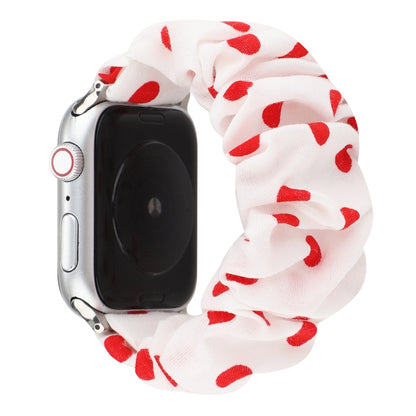 สายนาฬิกาผ้า + แหวนผมสแตนเลส, For Apple Watch Series 7 41mm / 6 & SE & 5 & 4 40mm / 3 & 2 & 1 38mm, For Apple Watch Series 7 45mm / 6 & SE & 5 & 4 44mm / 3 & 2 & 1 42mm, For Apple Watch Series 8&7 41mm / SE 2&6&SE&5&4 40mm / 3&2&1 38mm