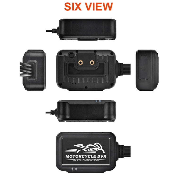 SE3 Dual AHD 1080P HD กันน้ำ DVR รถจักรยานยนต์ รองรับการ์ด TF / วิดีโอการปั่นจักรยาน / การตรวจสอบที่จอดรถ, SE3