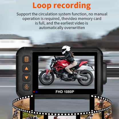 SE60 3.0 นิ้ว 1080P กันน้ำ HD รถจักรยานยนต์ DVR, รองรับการ์ด TF / วิดีโอปั่นจักรยาน / การตรวจสอบที่จอดรถ, SE60