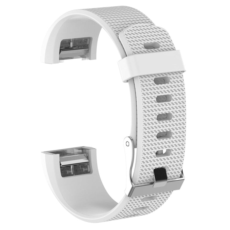 สำหรับ Fitbit Charge 2 สายรัดข้อมือซิลิโคนสำหรับเปลี่ยนพื้นผิวทั่วไปพร้อมหัวเข็มขัด, S, L