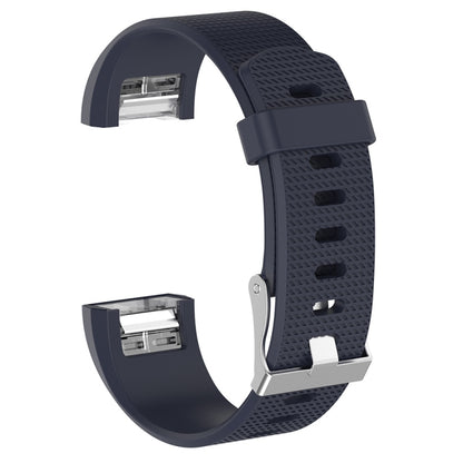 สำหรับ Fitbit Charge 2 สายรัดข้อมือซิลิโคนสำหรับเปลี่ยนพื้นผิวทั่วไปพร้อมหัวเข็มขัด, S, L