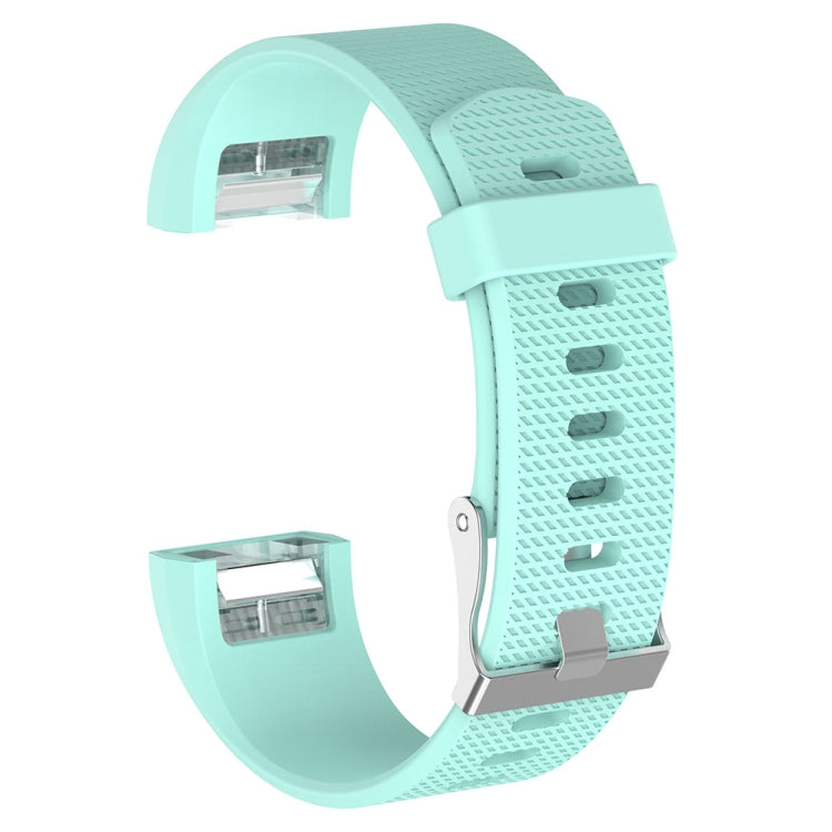 สำหรับ Fitbit Charge 2 สายรัดข้อมือซิลิโคนสำหรับเปลี่ยนพื้นผิวทั่วไปพร้อมหัวเข็มขัด, S, L