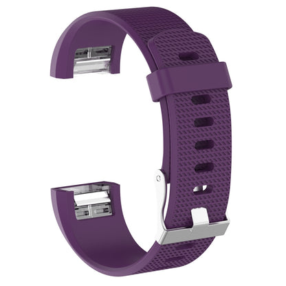 สำหรับ Fitbit Charge 2 สายรัดข้อมือซิลิโคนสำหรับเปลี่ยนพื้นผิวทั่วไปพร้อมหัวเข็มขัด, S, L
