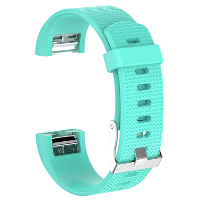 สำหรับ Fitbit Charge 2 สายรัดข้อมือซิลิโคนสำหรับเปลี่ยนพื้นผิวทั่วไปพร้อมหัวเข็มขัด, S, L