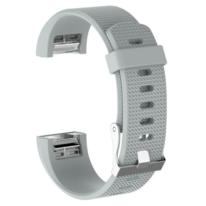 สำหรับ Fitbit Charge 2 สายรัดข้อมือซิลิโคนสำหรับเปลี่ยนพื้นผิวทั่วไปพร้อมหัวเข็มขัด, S, L