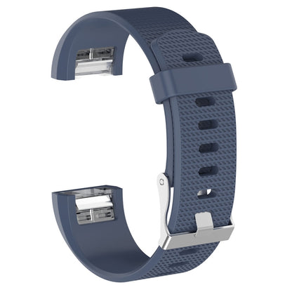 สำหรับ Fitbit Charge 2 สายรัดข้อมือซิลิโคนสำหรับเปลี่ยนพื้นผิวทั่วไปพร้อมหัวเข็มขัด, S, L