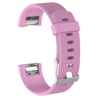 สำหรับ Fitbit Charge 2 สายรัดข้อมือซิลิโคนสำหรับเปลี่ยนพื้นผิวทั่วไปพร้อมหัวเข็มขัด, S, L