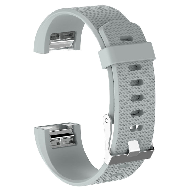 สำหรับ Fitbit Charge 2 สายรัดข้อมือซิลิโคนสำหรับเปลี่ยนพื้นผิวทั่วไปพร้อมหัวเข็มขัด, S, L