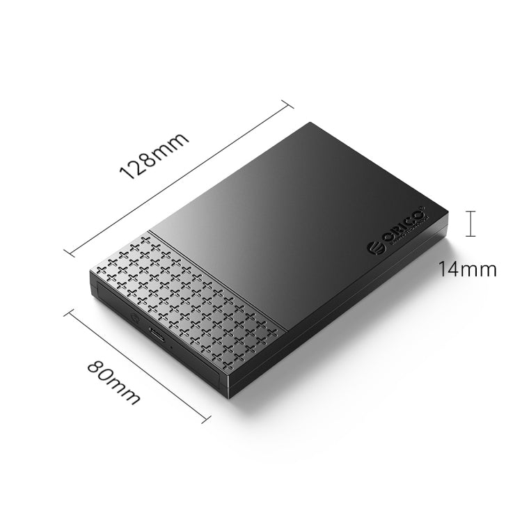 ORICO ORICO-2526C3-V1 USB 3.0 ขนาด 2.5 นิ้ว USB-A ถึง Type-C ฮาร์ดไดรฟ์ที่จัดเก็บข้อมูลภายนอก เคส, Type-C