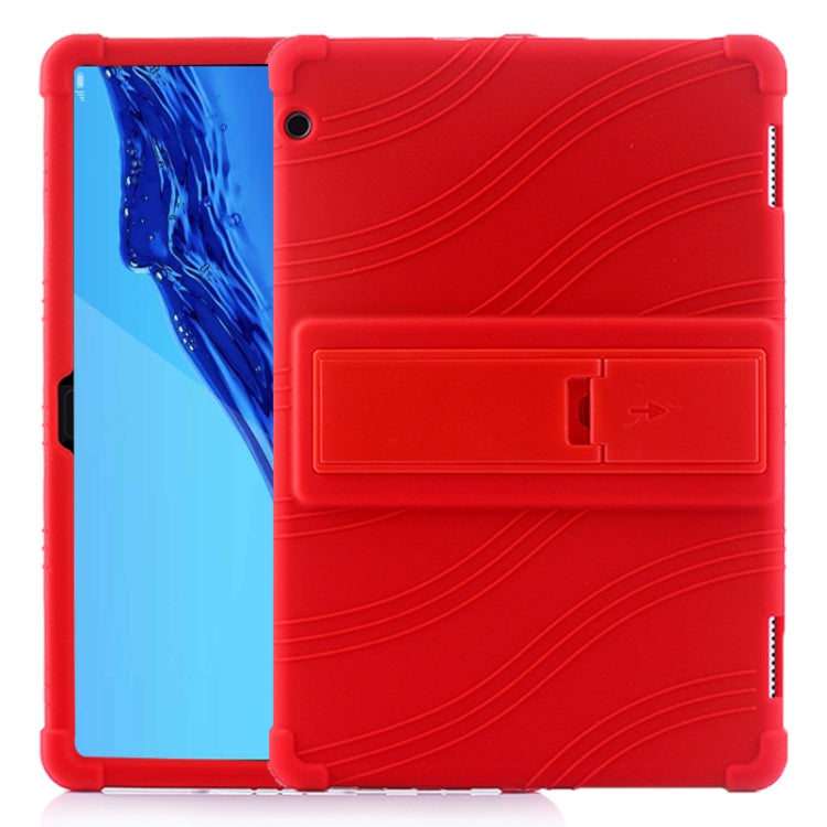 เคสซิลิโคนสำหรับแท็บเล็ตพีซีพร้อมตัวยึดที่มองไม่เห็น, For Huawei MediaPad T5, For Lenovo Tab E10, For iPad 6 (9.7 Universal), For iPad mini 5 / 4, For iPad 10.2 / 10.5, For iPad mini 3 / 2 / 1