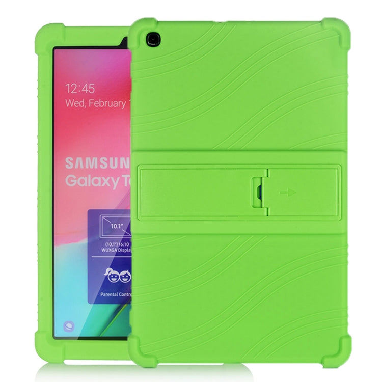 เคสซิลิโคนสำหรับแท็บเล็ตพีซีพร้อมตัวยึดที่มองไม่เห็น, For Galaxy Tab A 10.1 (2019) T510, For Galaxy Tab S5e T720
