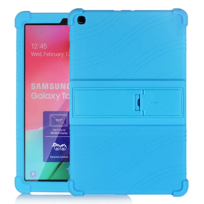 เคสซิลิโคนสำหรับแท็บเล็ตพีซีพร้อมตัวยึดที่มองไม่เห็น, For Galaxy Tab A 10.1 (2019) T510, For Galaxy Tab S5e T720