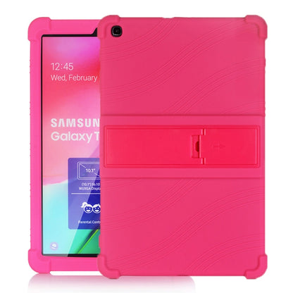 เคสซิลิโคนสำหรับแท็บเล็ตพีซีพร้อมตัวยึดที่มองไม่เห็น, For Galaxy Tab A 10.1 (2019) T510, For Galaxy Tab S5e T720