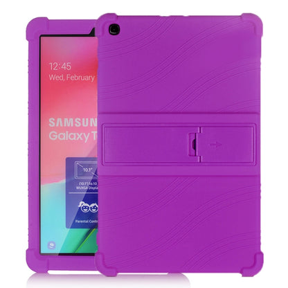 เคสซิลิโคนสำหรับแท็บเล็ตพีซีพร้อมตัวยึดที่มองไม่เห็น, For Galaxy Tab A 10.1 (2019) T510, For Galaxy Tab S5e T720