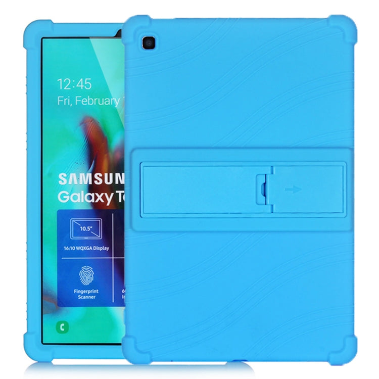 เคสซิลิโคนสำหรับแท็บเล็ตพีซีพร้อมตัวยึดที่มองไม่เห็น, For Galaxy Tab A 10.1 (2019) T510, For Galaxy Tab S5e T720