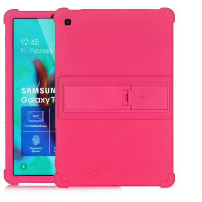 เคสซิลิโคนสำหรับแท็บเล็ตพีซีพร้อมตัวยึดที่มองไม่เห็น, For Galaxy Tab A 10.1 (2019) T510, For Galaxy Tab S5e T720