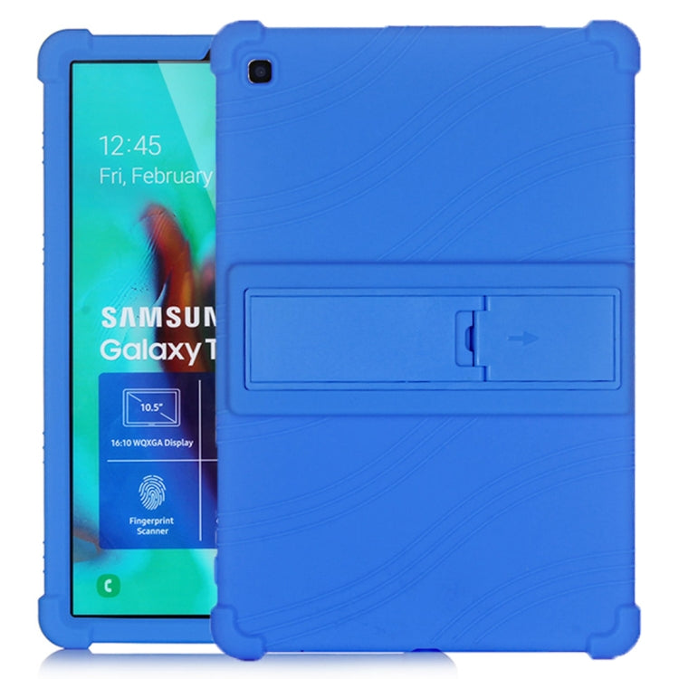 เคสซิลิโคนสำหรับแท็บเล็ตพีซีพร้อมตัวยึดที่มองไม่เห็น, For Galaxy Tab A 10.1 (2019) T510, For Galaxy Tab S5e T720