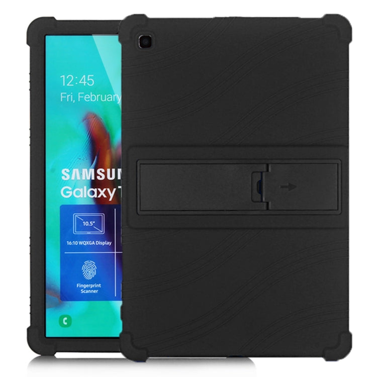 เคสซิลิโคนสำหรับแท็บเล็ตพีซีพร้อมตัวยึดที่มองไม่เห็น, For Galaxy Tab A 10.1 (2019) T510, For Galaxy Tab S5e T720