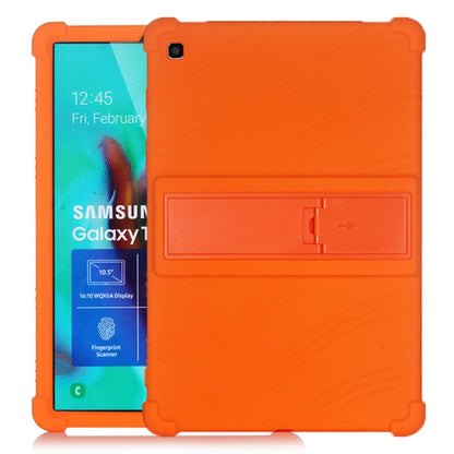 เคสซิลิโคนสำหรับแท็บเล็ตพีซีพร้อมตัวยึดที่มองไม่เห็น, For Galaxy Tab A 10.1 (2019) T510, For Galaxy Tab S5e T720