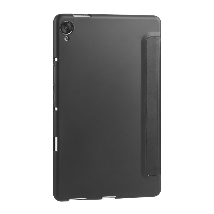 หนัง PU พลิกแนวนอน 3 พับ + เคส TPU รังผึ้งกันกระแทกพร้อมตัวยึด, For Huawei MediaPad M6 8.4 inch, For Huawei MediaPad M6 10.8 inch, For Huawei MatePad Pro 10.8 inch, Huawei MediaPad T5 10 inch
