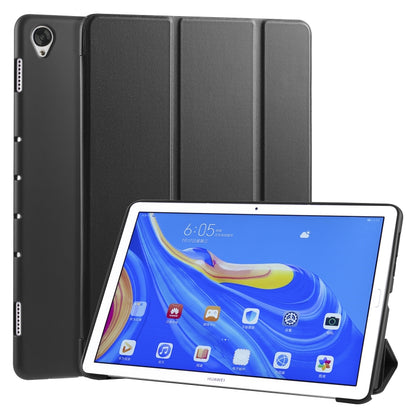 หนัง PU พลิกแนวนอน 3 พับ + เคส TPU รังผึ้งกันกระแทกพร้อมตัวยึด, For Huawei MediaPad M6 8.4 inch, For Huawei MediaPad M6 10.8 inch, For Huawei MatePad Pro 10.8 inch, Huawei MediaPad T5 10 inch