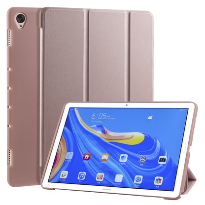 หนัง PU พลิกแนวนอน 3 พับ + เคส TPU รังผึ้งกันกระแทกพร้อมตัวยึด, For Huawei MediaPad M6 8.4 inch, For Huawei MediaPad M6 10.8 inch, For Huawei MatePad Pro 10.8 inch, Huawei MediaPad T5 10 inch