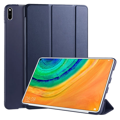 หนัง PU พลิกแนวนอน 3 พับ + เคส TPU รังผึ้งกันกระแทกพร้อมตัวยึด, For Huawei MediaPad M6 8.4 inch, For Huawei MediaPad M6 10.8 inch, For Huawei MatePad Pro 10.8 inch, Huawei MediaPad T5 10 inch