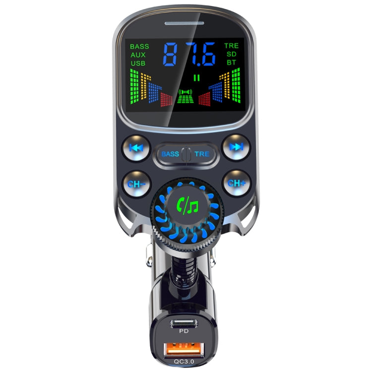 BC86 หน้าจอสีสันสดใส Bluetooth 5.3 เครื่องส่งสัญญาณ FM เครื่องเล่น MP3, BC86