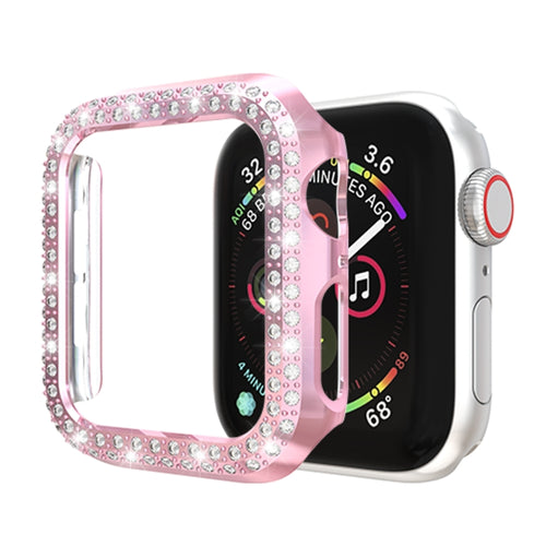 เคสป้องกันพีซี Double Row Diamonds, For Apple Watch Series 6 / 5 / 4 / SE 2025 / 2023 / 2022 44mm