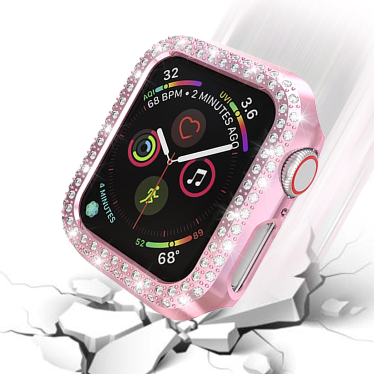 เคสป้องกันพีซี Double Row Diamonds, For Apple Watch Series 6 / 5 / 4 / SE 2025 / 2023 / 2022 44mm