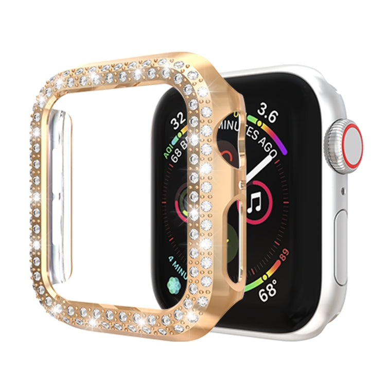 เคสป้องกันพีซี Double Row Diamonds, For Apple Watch Series 6 / 5 / 4 / SE 2025 / 2023 / 2022 44mm